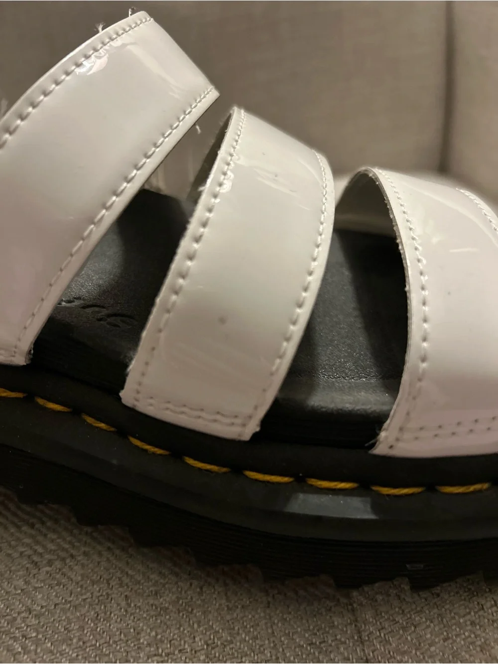 Dr. Martens white strappy